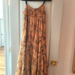 Anthropologie tulle and sequin maxi dress, XS, excellent condition!